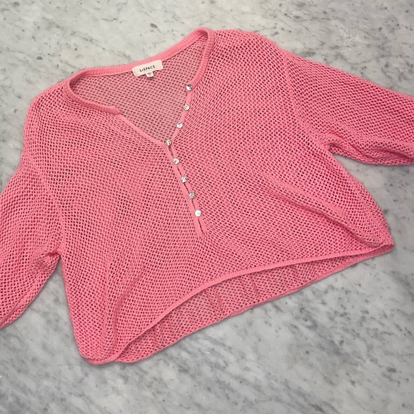 L*Space open knit cotton summer sweater and skirt set - Picture 7 of 11